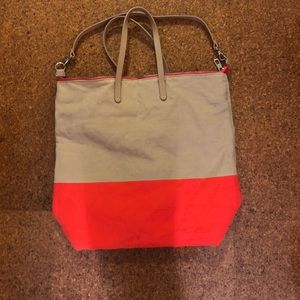 Gap purse. Orange and tan with leather detailing